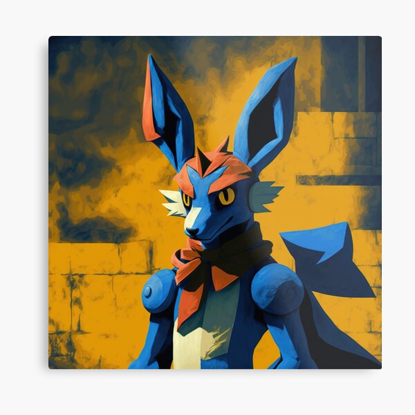 Shiny Lucario Pixel Art