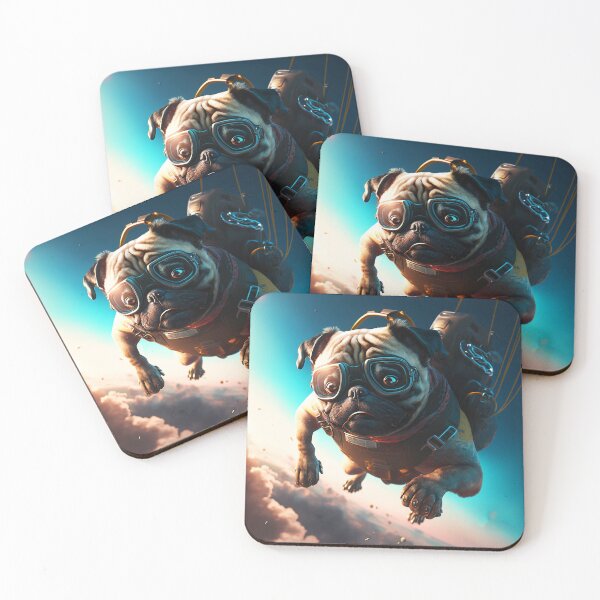 Item preview, Funny Skydiving Pug #2 designed and sold by Artistic Pandas.