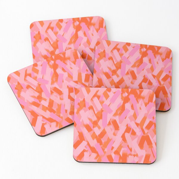 Item preview, Orange and Pink Smudgy Brush Strokes designed and sold by OneThreeSix.