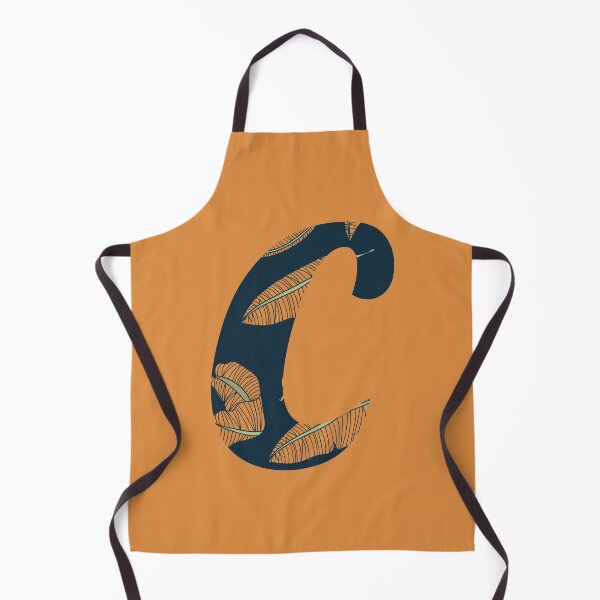 Item preview, Leaf/Feather Pattern Letter C Monogram designed and sold by Gumblebee Design.