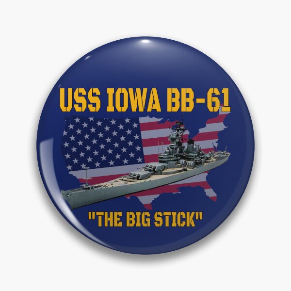 Item preview, World War II Warship USS Iowa BB-61 WW2 Battleship Veteran designed and sold by ArtStudioKY.
