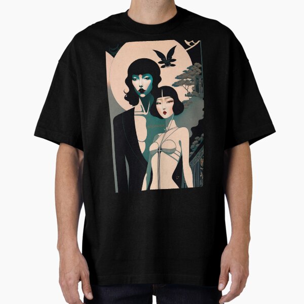 Memento Mori with Moon Oversized T-Shirt