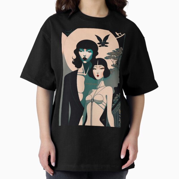 Memento Mori with Moon Oversized T-Shirt