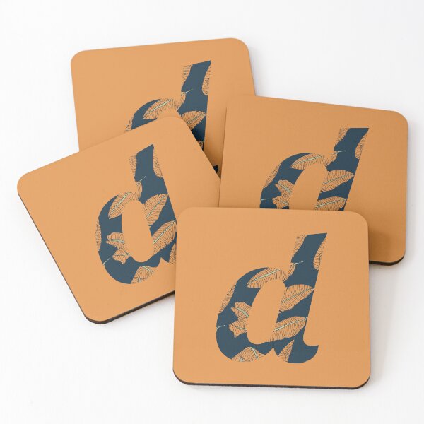 Item preview, Copy of Leaf/Feather Pattern Letter D Monogram: designed and sold by Gumblebee Design.