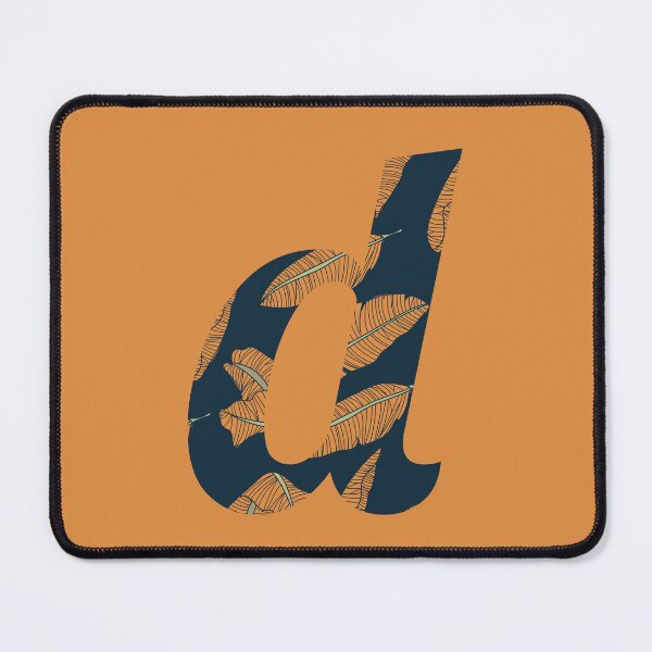 Item preview, Copy of Leaf/Feather Pattern Letter D Monogram: designed and sold by Gumblebee Design.