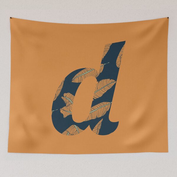 Item preview, Copy of Leaf/Feather Pattern Letter D Monogram: designed and sold by Gumblebee Design.