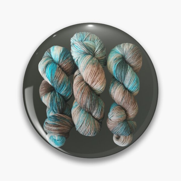 Item preview, Ice Wolf - skeins of yarn in icy blue and grey designed and sold by skeinhawkyarns.