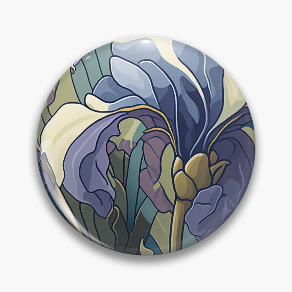 Item preview, Floral Garden Botanical Print with Iris designed and sold by FloralFancy.
