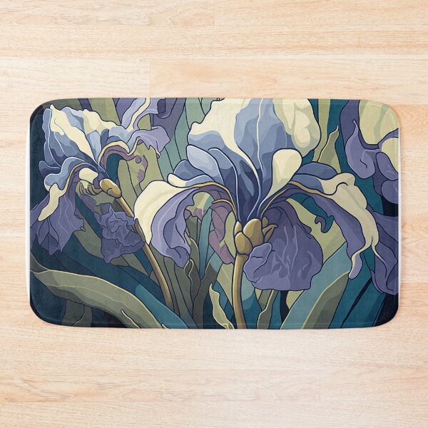 Item preview, Floral Garden Botanical Print with Iris designed and sold by FloralFancy.
