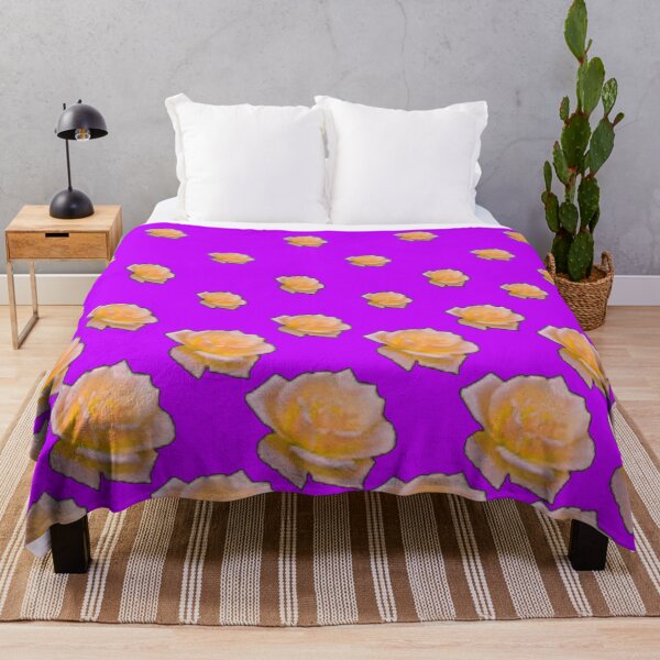 Item preview, PINK ROSES PURPLE PATTERNS ART designed and sold by sharlesart.