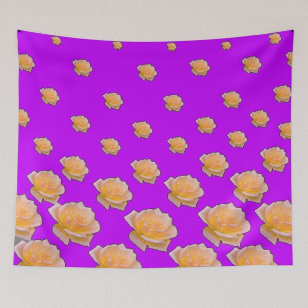 Item preview, PINK ROSES PURPLE PATTERNS ART designed and sold by sharlesart.