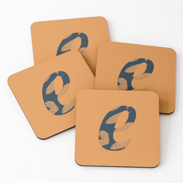 Item preview, Copy of Copy of Leaf/Feather Pattern Letter E Monogram: designed and sold by Gumblebee Design.