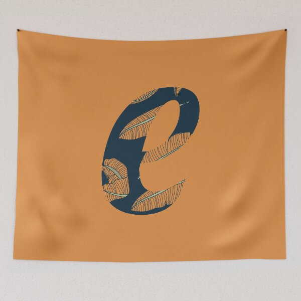 Item preview, Copy of Copy of Leaf/Feather Pattern Letter E Monogram: designed and sold by Gumblebee Design.