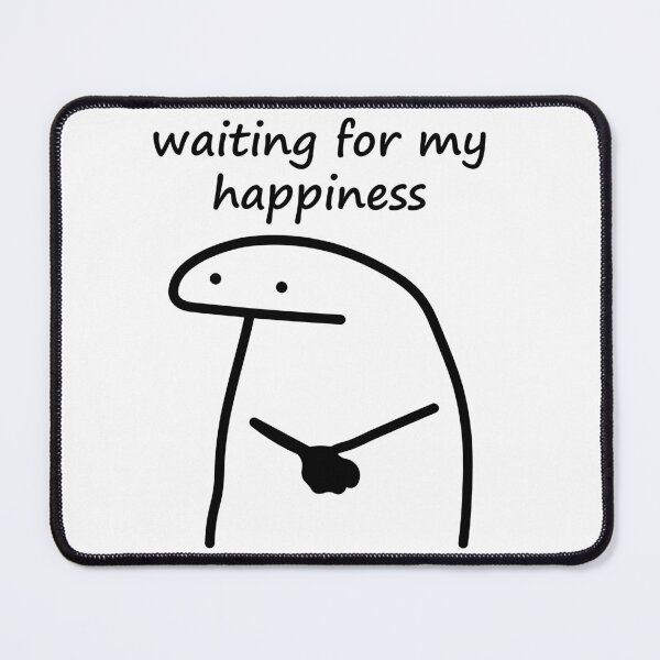 Item preview, Waiting for my happiness black designed and sold by Leonardo Davinci.