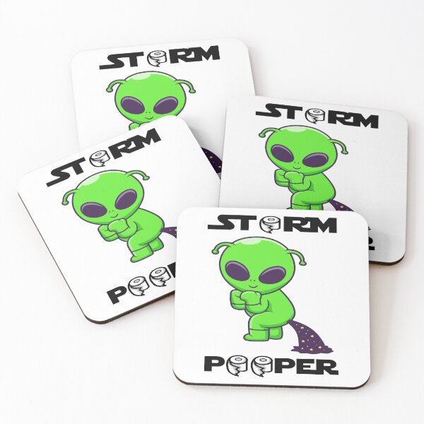 Item preview, Storm Pooper - Green Alien Storm Pooper Toiltet Paper designed and sold by NewDayDesigns.