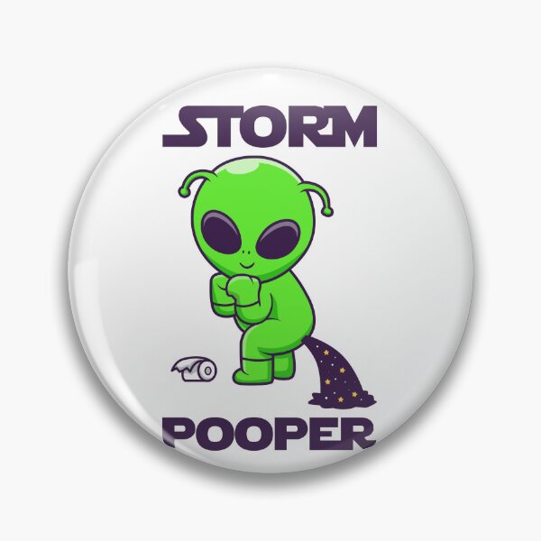 Item preview, Storm Pooper - Green Alien Storm Pooper designed and sold by NewDayDesigns.