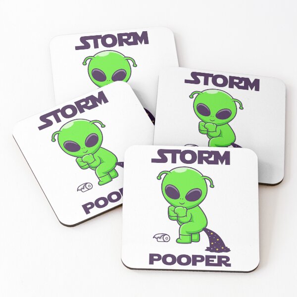 Item preview, Storm Pooper - Green Alien Storm Pooper designed and sold by NewDayDesigns.
