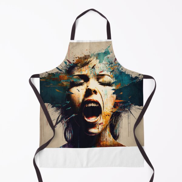 Item preview, Screaming face abstract designed and sold by Schamann.