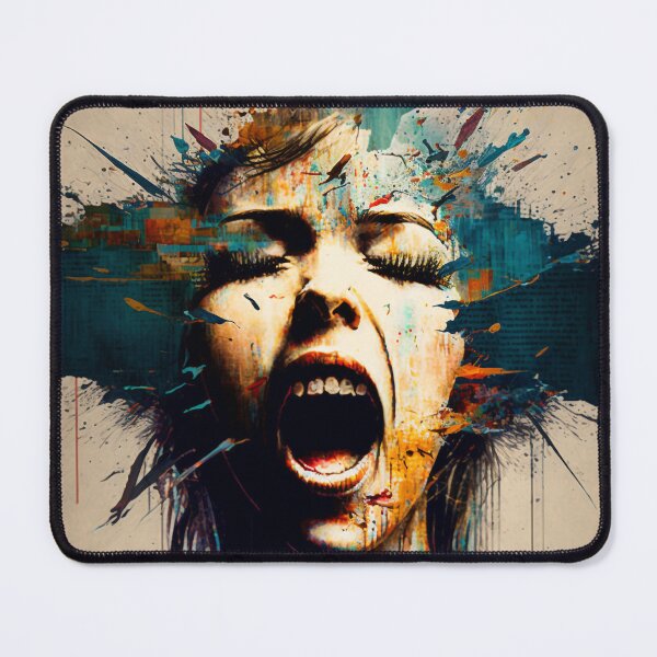Item preview, Screaming face abstract designed and sold by Schamann.