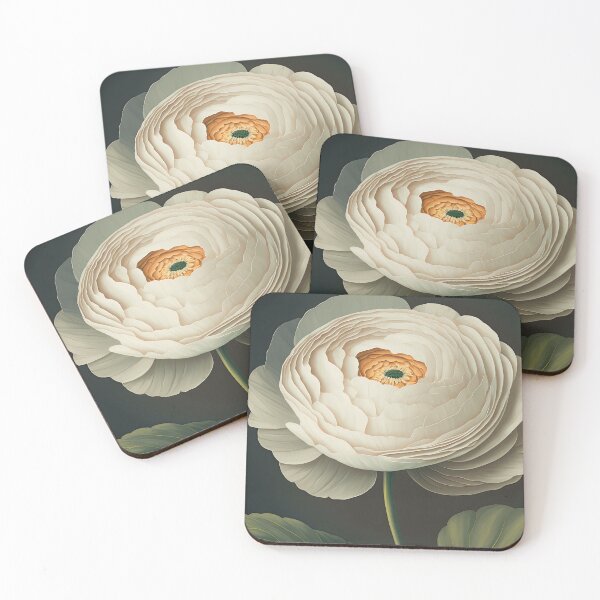 Item preview, Floral Garden Botanical Print with Ranunculus designed and sold by FloralFancy.