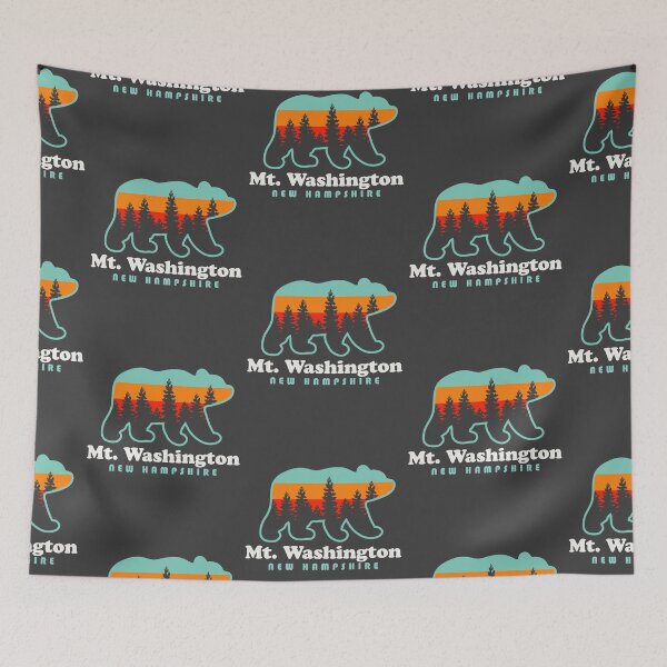 Item preview, Mt Washington New Hampshire Mountains Hiking Bear  designed and sold by yelly123.