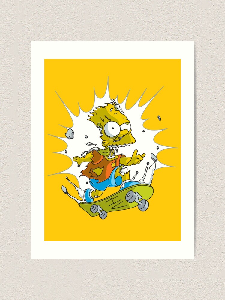 Homer & Bart Street Swag: Yellow Madness Poster by EminenceArts