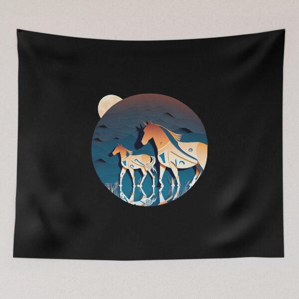 Item preview, Mare and Foal - The Cut-Out Collection designed and sold by FiveIntentions.