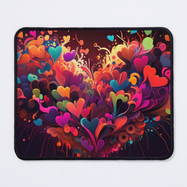 Item preview, Colorful explosion of a heart - splattered paint - MxCaptures designed and sold by mxcaptures.