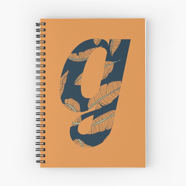 Item preview, Leaf/Feather Pattern Letter G Monogram designed and sold by Gumblebee Design.