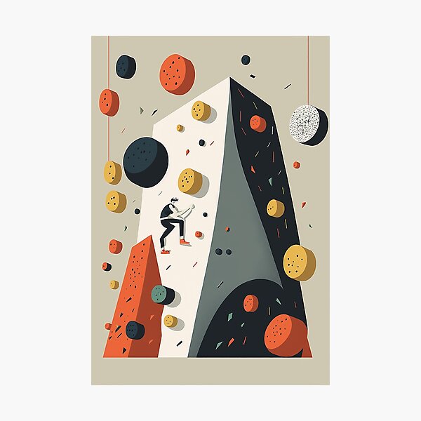 Item preview, Bouldering art  designed and sold by CardMeCrazy.