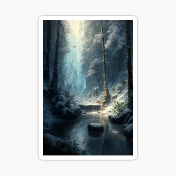 Beautiful forest #5 Sticker