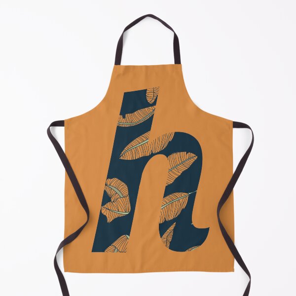 Item preview, Leaf/Feather Pattern Letter H Monogram designed and sold by Gumblebee Design.