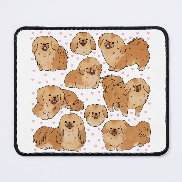 Item preview, Pekingese cute dog illustration pattern designed and sold by Yarafantasyart.