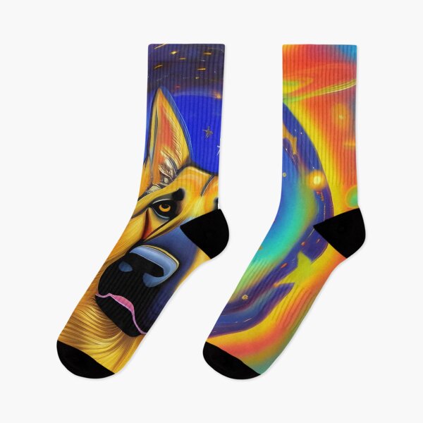 Item preview, A Cosmic german shepherd design. A  galactic german shepherd. Galactic German shepherd. Cosmic K9. Cosmic german shepherd  designed and sold by Doggymadness.