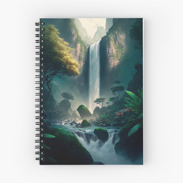 Item preview, Beautiful waterfall #431 designed and sold by AI-Dreamshop.