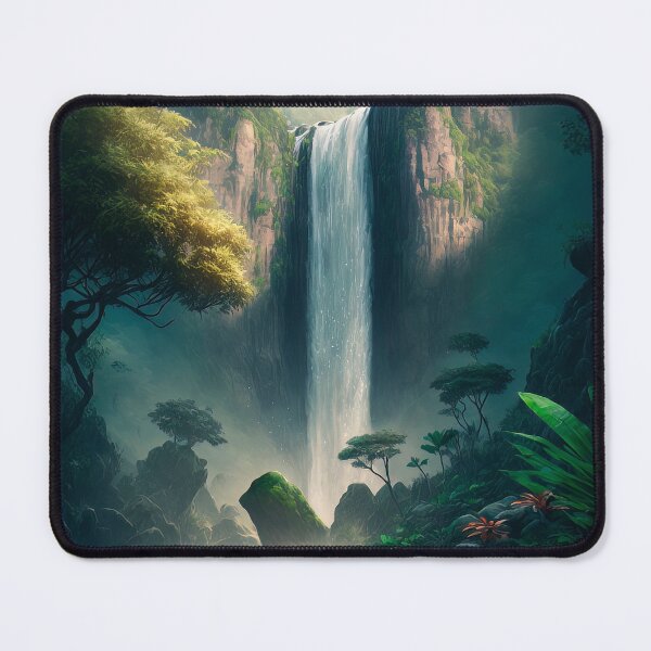 Item preview, Beautiful waterfall #431 designed and sold by AI-Dreamshop.