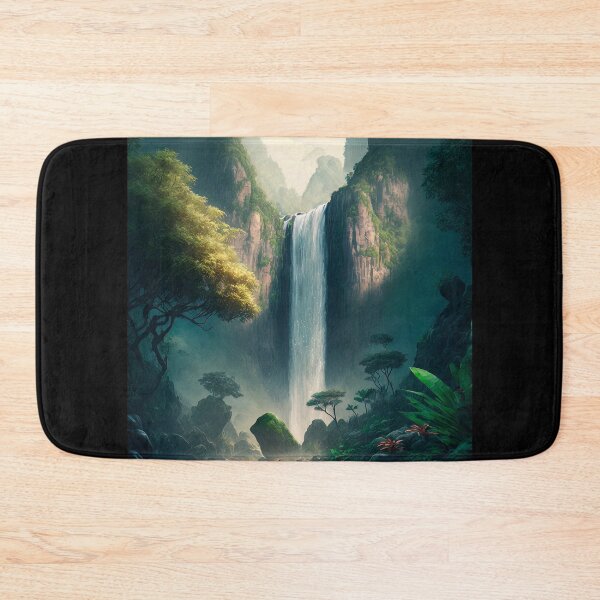 Item preview, Beautiful waterfall #431 designed and sold by AI-Dreamshop.