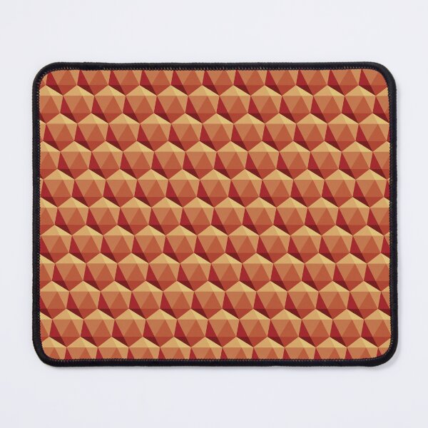 Item preview, Geometric Icosahedron Pattern in Orange designed and sold by Travarts.