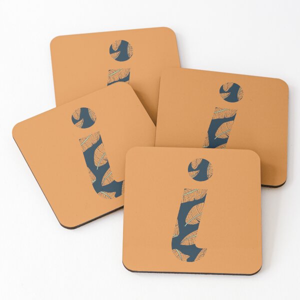 Item preview, Leaf/Feather Pattern Letter I Monogram designed and sold by Gumblebee Design.