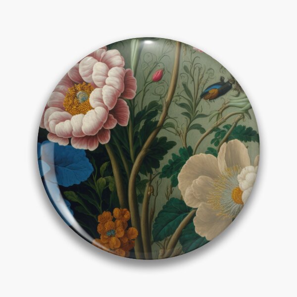 Item preview, Floral Garden Botanical Print with flowers designed and sold by FloralFancy.