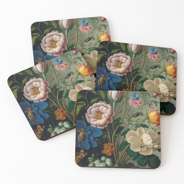 Item preview, Floral Garden Botanical Print with flowers designed and sold by FloralFancy.