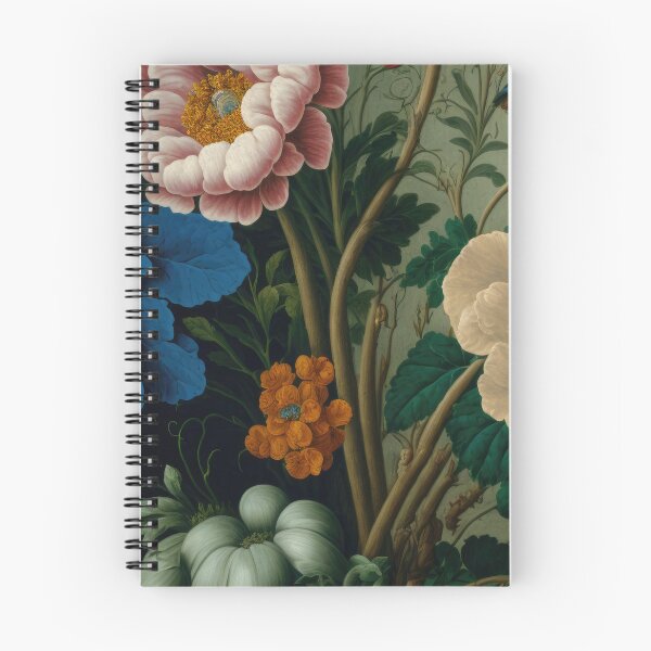 Item preview, Floral Garden Botanical Print with flowers designed and sold by FloralFancy.