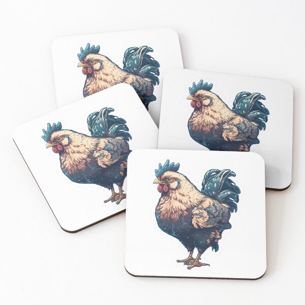 Item preview, Farm Décor - Chicken Blue designed and sold by afrank84.