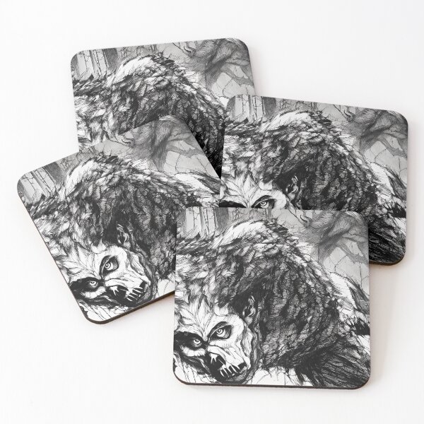 Item preview, Beware the werewolves - evil human wolves that shape shift at the full moons wishes designed and sold by StedeBonnet.