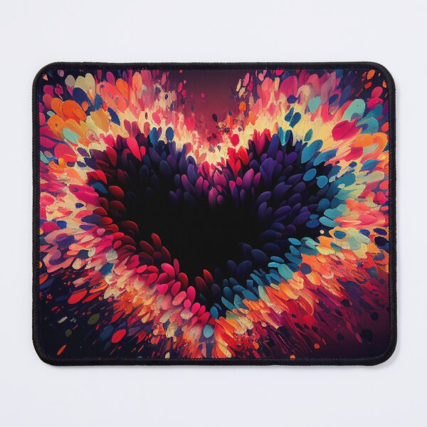 Item preview, Colorful explosion of a heart - splattered paint - MxCaptures designed and sold by mxcaptures.
