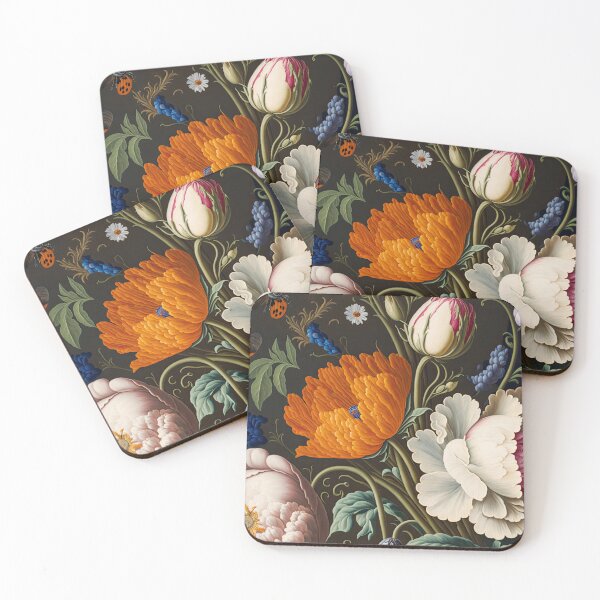 Item preview, Floral Garden Botanical Print with flowers designed and sold by FloralFancy.