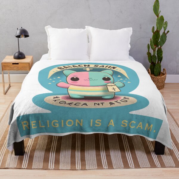 Item preview, Religion is a scam. designed and sold by MichellesMedArt.