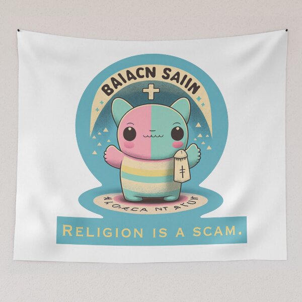 Item preview, Religion is a scam. designed and sold by MichellesMedArt.