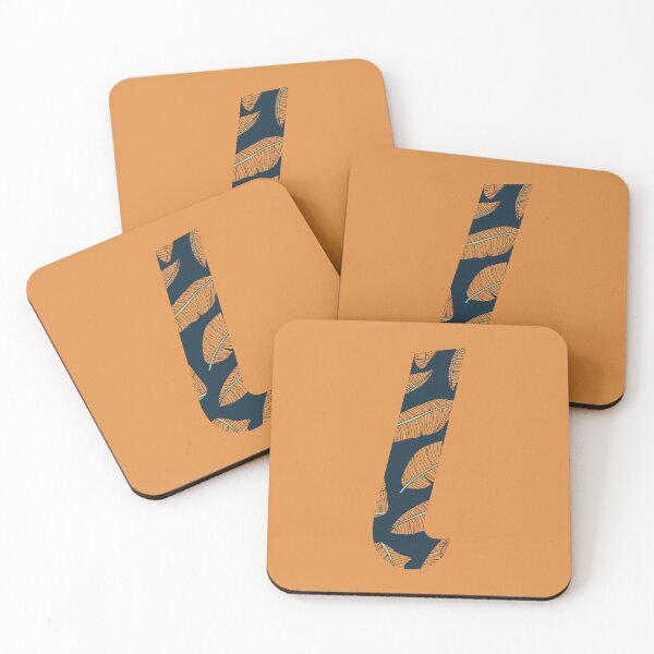 Item preview, Leaf/Feather Pattern Letter L Monogram designed and sold by Gumblebee Design.