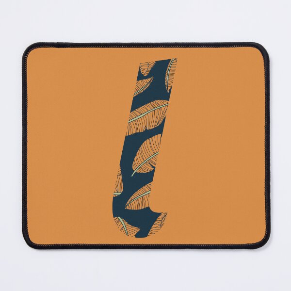 Item preview, Leaf/Feather Pattern Letter L Monogram designed and sold by Gumblebee Design.